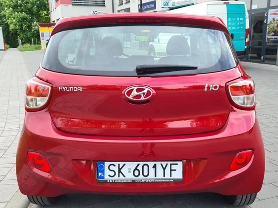 Hyundai i10 cena 24900 przebieg: 72080, rok produkcji 2014 z Katowice małe 301